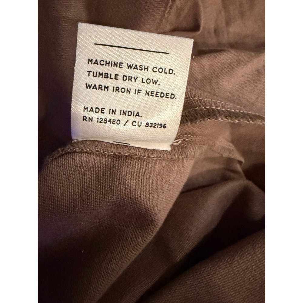 Pact Organic Cotton Wide Leg Pants Womens XXL Brown Elastic Waist Sustainable - Picture 8 of 8